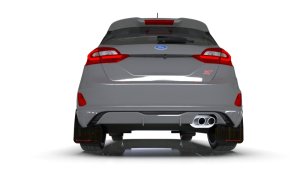 Ford Fiesta Mud Flap - Rally Armor - UR Black with Dark Grey Logo - Black - `18-`23 Ford Fiesta Mud Flap - Rally Armor - UR Black with Dark Grey Logo - Black - `18-`23